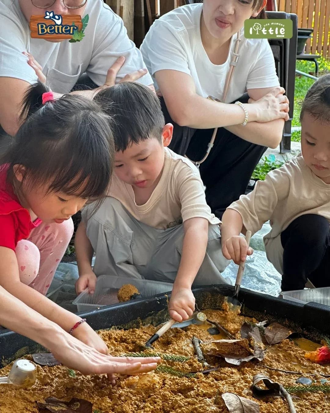 PaMaMe families — Mud kitchen