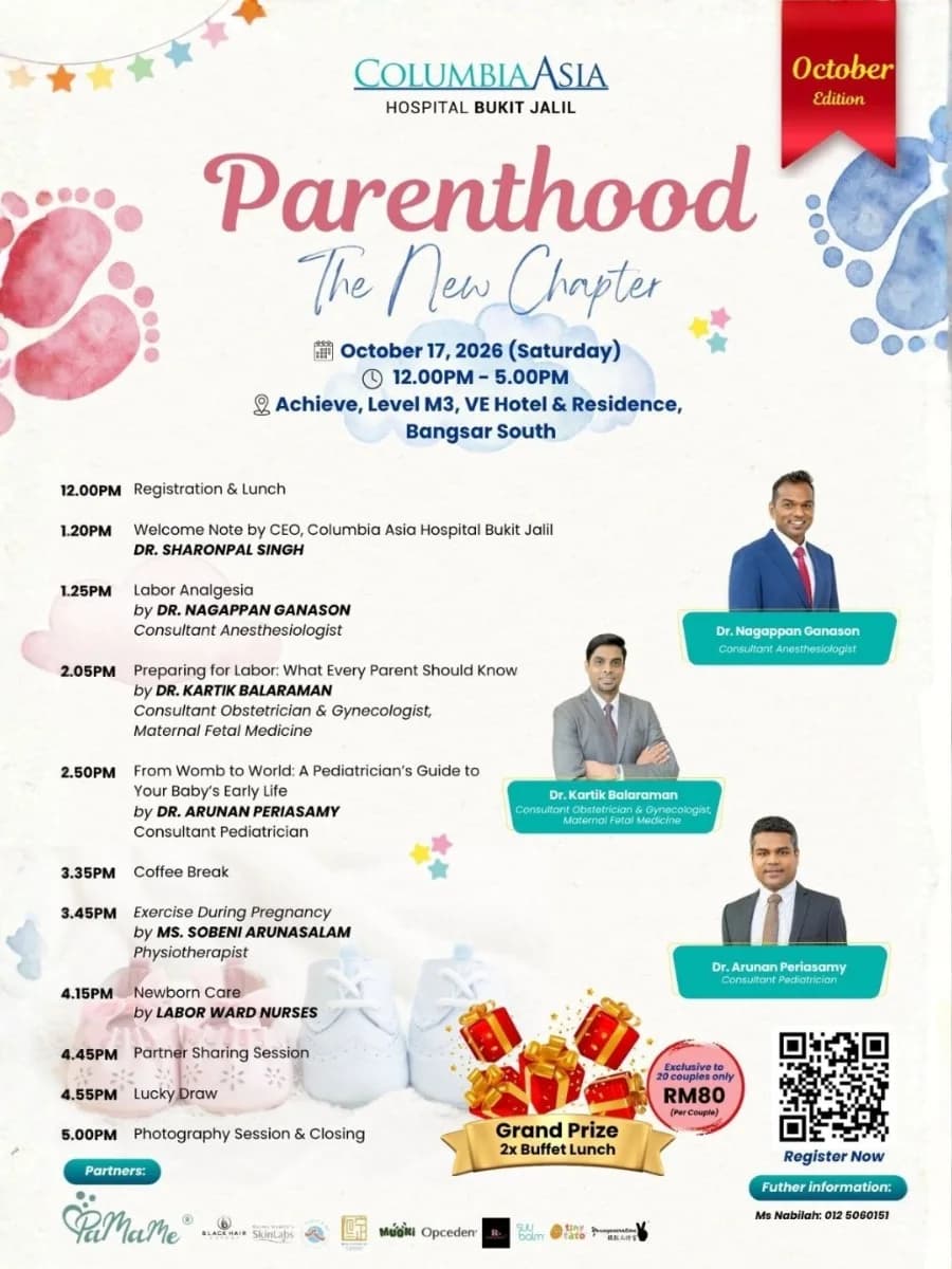 Columbia Asia Hospital Bukit Jalil, Antenatal Workshop